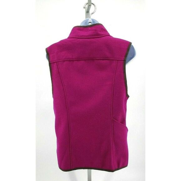Stormy Kromer SK The Ida Outfitter Fushia Raspberry Pink Vest Wool Full Zip - Picture 12 of 15